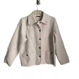 Nadia Vtg Tapestry Jacket Pockets Styled in Italy